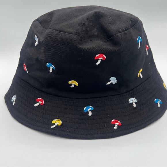 Bundle of 4 Rave Festival Bucket Hats Mushrooms Checkered Reflective Avocado - Picture 3 of 12